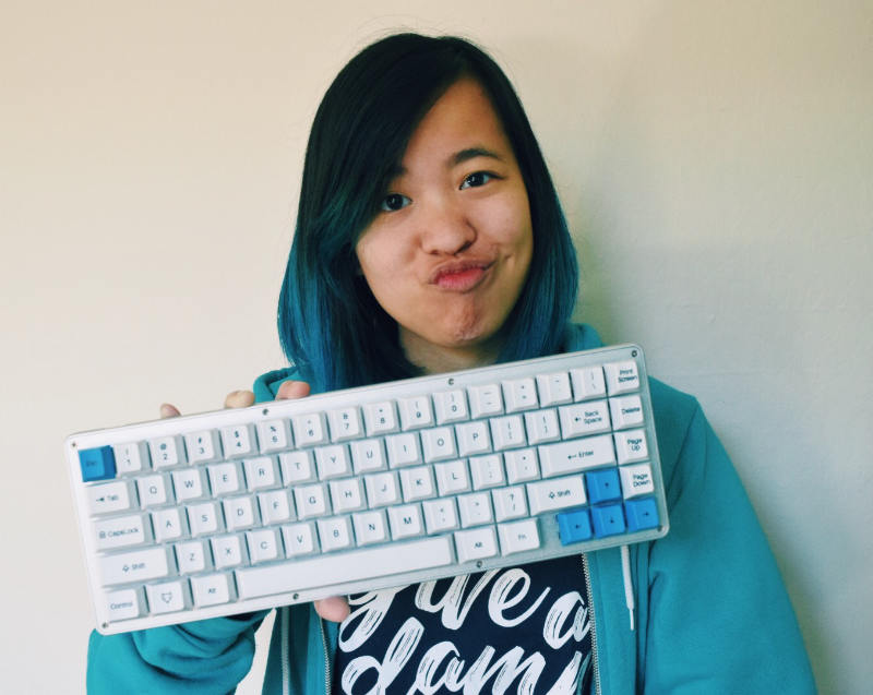 Tiny with keyboard